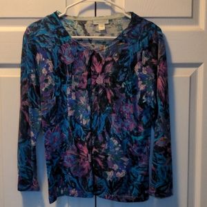 Garnet Hill merino wool cardigan size small